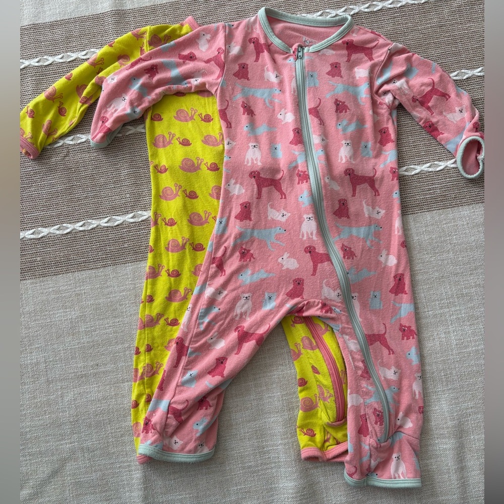 KicKee Zipper Coverall Bundle 3-6months